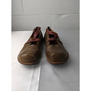 Cydwoq Vintage Leather Brown Strappy Handmade Mary Jane Shoes Size 36 EU 6 US Ma